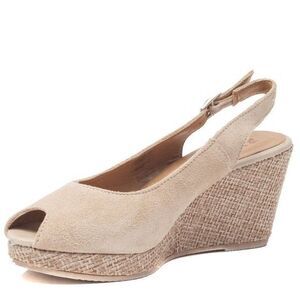 Tamaris Giove 1-29303-28 Wedge Sandals Shoes Nature/Rope 38 (US Women's 7-7.5) M